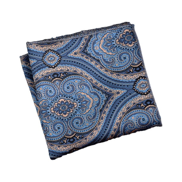 Sonducket Pañuelo masculino, toalla de mano hecha a mano flexible, traje de fiesta de boda de negocios, patrón bordado, bolsillo cuadrado para Accesorios de disfraces Estilo 7
