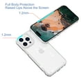 thumbnail image 3 of Ultra-Thin Case for iPhone 16 Pro Max, Shockproof PC Back Cover, Matte TPU Frame, Anti-Scratch Clear Back, Anti-Yellowing, Military Drop Protective, Wireless Charging Compatible, Glitter Clear, 3 of 6