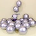 thumbnail image 2 of 50 Piezas Globos de Látex Metálicos 10 Pulgadas, Perla Metal Brillantes Cromados Espesos para Decoración Fiestas, Plateado, 2 of 5