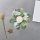 thumbnail image 4 of Guirnalda de anillo de vela de hortensias | Acento de corona de flores artificiales - Plástico | Blanco, Rosa, Azul | 7.87in de diámetro | Centro de mesa de mesa | Decoración de fiestas, 4 of 6