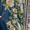 thumbnail image 1 of New Custom Blue Embroidered Velvet Patchwork Thickened Blackout Curtains for Living Room Bedroom Villa Embroidery Window Screen, 1 of 5