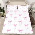 thumbnail image 2 of Castle Fairy Girly Ribbon Bow Bed Sheets,Dreamy Stripes Polka Dots King Sheets, 2 of 7