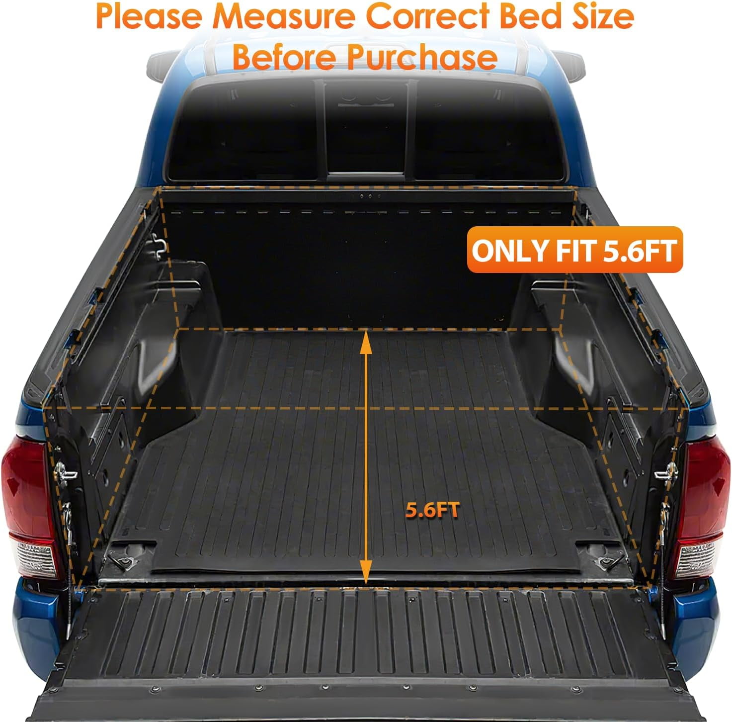 Nilight Hard Tri-fold Truck Bed Tonneau Cover Compatible with Toyota Tundra 2022 2023 2024-5.6ft