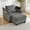 Grey, variant on Convertible Chaise Lounge Chair with USB Ports, Single Sleeper Sofa with Phone Stand and Cup Holders, Corduroy Sofa Bed with Storage Armrests for Living Room, Grey