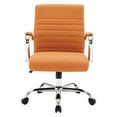 thumbnail image 4 of Mid-Back Office Chair in Nutmeg Orange Fabric, 4 of 10