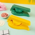 thumbnail image 2 of Peau de Dumpling en Plastique Manuelle Mini Machine à Tarte Réutilisable avec Poignée Petit Presse-Pâte Outil de Cuisine DIY Chef Vert Foncé, 2 of 8