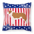 thumbnail image 2 of Carolines Treasures BB3376PW1818 USA Patriotic Saint Bernard Fabric Decorative Pillow, 2 of 2