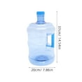 thumbnail image 2 of SEWCHICS Portable Water Jug Outdoor Supply Rectangular Sky-blue Transparent Design 1Pcs, 2 of 8