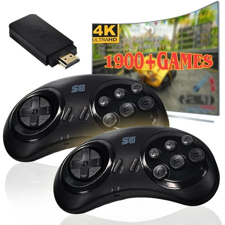 DATA FROG 16-bit Video Game Console 4K Game Stick for Sega Genesis/Mega Drive HDMI 1900+ TV Games arcade