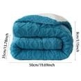 thumbnail image 2 of Sherpa Fleece Blanket 53x78 Inches - Plush Velvet Flannel Bed Blanket Heavy Weight for Winter, Soft Warm Breathable and Machine Washable Throw, 2 of 5