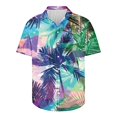 thumbnail image 3 of AHTJRT Men's Casual Button-Down Shirt Sunset Landscape Sociable Evenings Multicolor XL, 3 of 5