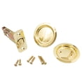 thumbnail image 4 of Round Pocket Door Lock, Passage (Hall/Closet) Latch, 2-3/8"" Backset, RCL, Polished Brass by Stone Harbor Hardware, 4 of 4