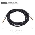 thumbnail image 2 of 3.5mm TRS Aux Cable Male to Male Auxiliary Audio HiFi Headphone Cord 6.6ft Nylon Braided, Silver, 2 of 6