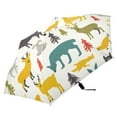 thumbnail image 3 of ALAZA Cartoon Deers Animals UPF 50+ Compact Folding Umbrella for Rain Travel Umbrella Packable, 3 of 8