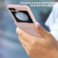 thumbnail image 5 of Deck for Samsung Galaxy Z Flip 6 Case with Hinge Protection, Z Flip 6 Case with Outer Screen Protection, HD Clearly Full body Shockproof Case for Samsung Galaxy z flip 6 (2024),Pink, 5 of 5