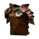 thumbnail image 3 of Chaleco de caballero mercenario con remaches retro de cuero sintético y armadura de pecho medieval para hombre Marrón, 3 of 7