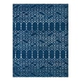 thumbnail image 3 of Unique Loom Paxon Trellis Collection Area Rug - Maeve (10' x 13' Rectangle Navy Blue/Ivory), 3 of 7