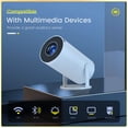 thumbnail image 2 of 4K Mini Projector HY300 720P WiFi6 Bluetooth BT5.0 Cinema Portable Home Theaters, 2 of 9