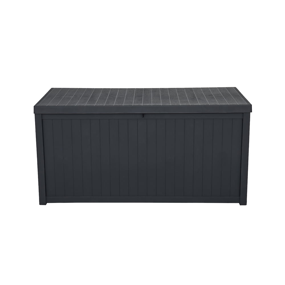 Outdoor Storage Deck Box, 113Gal Plastic Rectangle Deck Box, Storage