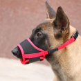 thumbnail image 2 of Breathable Dog Mouth, Soft Mesh Dog Mouth Mask (Red, M) - Adjustable Breathable Dog Mouth, Dog Mouth Mask, Anti-Bite and Anti-Bark Mouth Mask, Allowing Large Water Dips During Barking, 2 of 5
