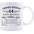thumbnail image 2 of 64th Birthday Gifts for Women Men - 11 oz Coffee Mug - 64 Year Old Present Ideas for Mom, Dad, Wife, Husband, Son, Daughter, Friend, Colleague, Coworker (64th Birthday Gift), 2 of 6