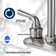 thumbnail image 4 of Mezcladora Para Baño  Acabados Níquel Cepillado 2 Manijas Solvex SP-40003-2, 4 of 6
