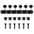 thumbnail image 2 of Almencla 6 in Line Guitar Tuning Pegs Guitar Machine Heads Knobs, Metal for Electric Guitar, Smooth Tuning Tuning Keys 6L Guitar Tuner, 2 of 8