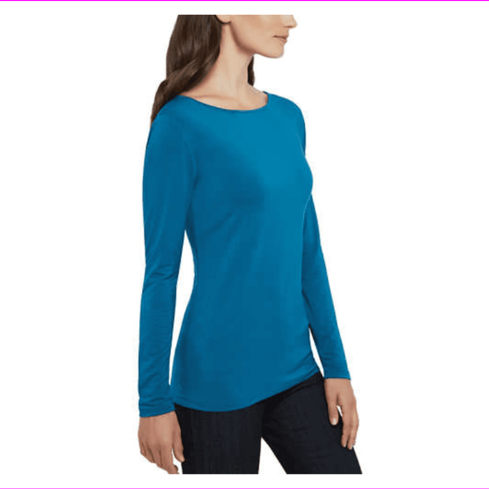 Ellen Tracy Ladies' Reversible Long sleeve 2In1 TOP XXL/POSEIDON BLUE