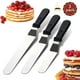 thumbnail image 4 of Espátula de glaseado de metal de acero inoxidable para decoración de pasteles de cocina, juego de 3 espátulas de glaseado en ángulo Sorxine con hoja de 6", 8", 10" (negro 2) Ormromra JQWJ084, 4 of 4