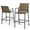 Brown, variant on Crestlive Products Outdoor Metal Bar Stools Chairs (Set of 2) in Beige Finish