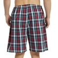 thumbnail image 2 of Vulcanodon Mens 100% Cotton Pajama Shorts, Soft Lounge Pajama Pants with Big Pockets for Men Plaid Pj Bottoms(Red Blue-Plaid, Medium), 2 of 5