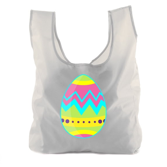 Easter Basket Bags, Bulk Reusable Grocery Bags, Easter Egg Hunt Tote Bags - Giant Egg