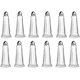 thumbnail image 1 of Soro Essentials - Juego de 12 saleros y pimenteros de vidrio de 1 oz con tapa cromada en forma de Torre Eiffel - Juego de saleros y pimenteros con diseño de la Torre Eiffel para cocina y restaurantes, 1 of 7