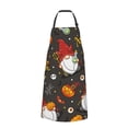 thumbnail image 3 of XMXT 1 Pcs Waterproof Kitchen Cooking Apron, Halloween Elf Print Adjustable Aprons for Women Men with Pockets, 3 of 9