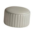 thumbnail image 1 of Taburete otomano redondo, taburete de té para sofá, taburete decorativo, taburete reposapiés, taburete pequeño para sala de estar y oficina , gris, 1 of 8