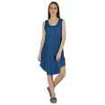 thumbnail image 5 of Inkmeso WoMen's Casual Loose Fit Sundress Sleeveless Henley Beach Dress w/ Patch Pocket, 5 of 7