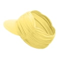 thumbnail image 5 of Wuphunn Womens Hat Beach Hat Gardening Hat Sun Hats for Women Uv Protection Lightweight Foldable Ponytail Sports Cap Wide Brim Hats for Women Sports Sun Visor Yellow One Size, 5 of 7