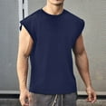thumbnail image 2 of BinBiL Men's Fitness T-Shirt Vest Fashion Expanded Shoulder O-Neck Sports Casual Sleeveless Muscle Tees Shirts Tank Tops, 2 of 5