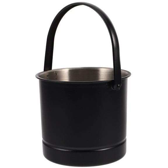 HIAKDOFT 1Pack Ice Holder for Parties and Events Stainless Steel Ice Bucket with Lid 14.0x14.0x12.5in Black
