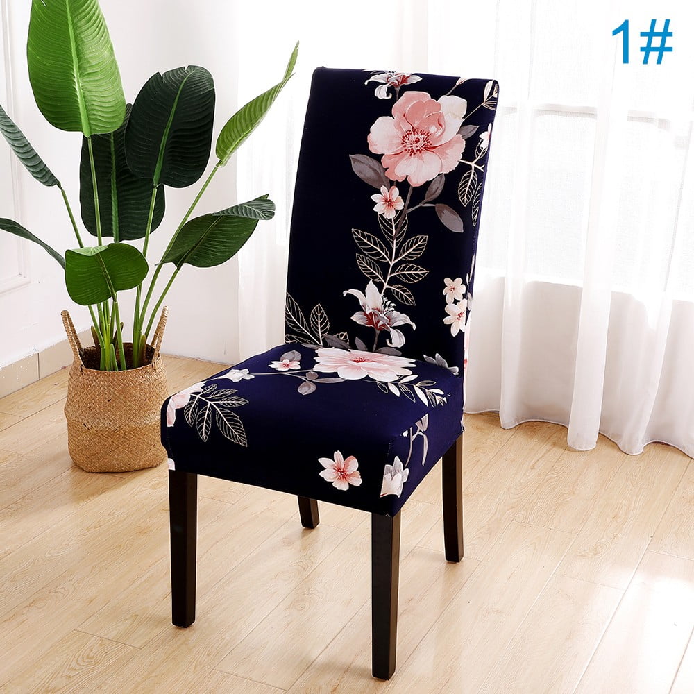 Details about   Removable Floral Dining Room Chair Covers Wedding Stretch Seat Cover Home Decor 