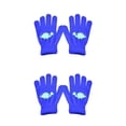 thumbnail image 3 of Guantes para niños sweethay Adorables cubiertas de dedos artesanales de punto cálido con patrón de dragón Azul marino Gris Azul claro Rojo púrpura claro, 3 of 6