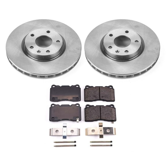 Ultimate Brakes Front Ceramic Brake Pad and Rotor Kit with Hardware WM80020