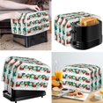 thumbnail image 2 of Renewold Toaster Covers 2 Slice Kitchen Appliance Oil-Proof Anti-Fingerprint Protector Cover Christmas Snowman Wide Slot Toaster Bread Maker Oven Cover with Top Handle, 2 of 6