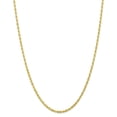 thumbnail image 1 of Solid 10k Yellow Gold 3.0mm Diamond-Cut Quadruple Rope Chain Necklace 18" - with Secure Lobster Lock Clasp, 1 of 5