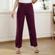thumbnail image 1 of Pantalones de color puro, pantalones de cintura alta para mujer, pantalones casuales, pantalones con cierre de cremallera, características mejoradas, 1 of 7