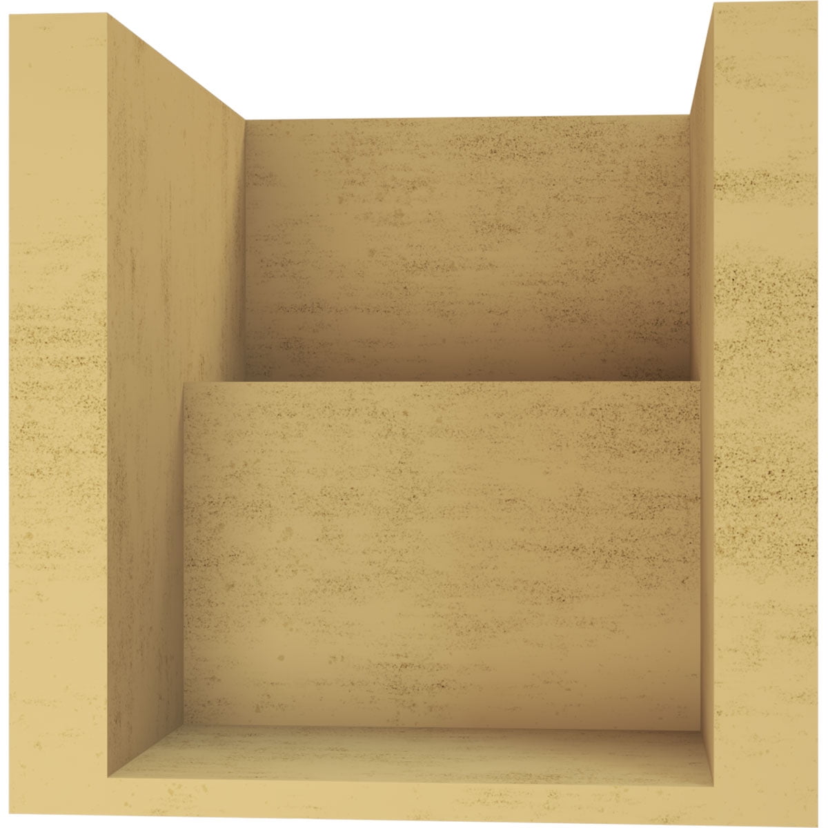 8"W x 8"D x 8"H Wide Chapel Hill Rough Cedar Woodgrain TimberThane Corbel, Primed Tan