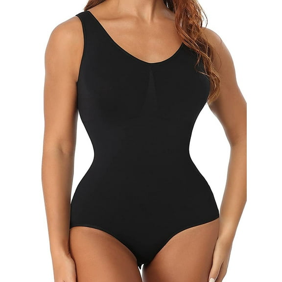 MISS MOLY Shapewear Bodysuit for Women Scoop Neck Tummy Control Seamless Slim Fit Bodysuit Jumpsuit