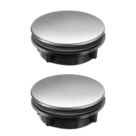 

Homemaxs Sink Plug Cover Kitchen Hole Overflow Bathroom Bath Steel Stainless Cap Stopper Rubber Seal Board White Siphon Closure