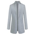 thumbnail image 3 of Relanfenk Winter Fall Womens Jacket Coats Long Sleeve Hairy Open Front Short Cardigan Suit Solid Long Casual Tops, 3 of 8