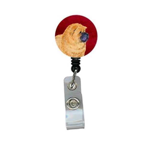 Chow Chow Bobine Rétractable pour Badge Ou Porte-Identité avec Pince